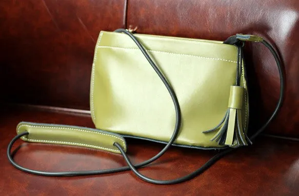 Dark Brown Womens Crossbody Leather Bags Cute Small Leather Crossbody Bags for Women