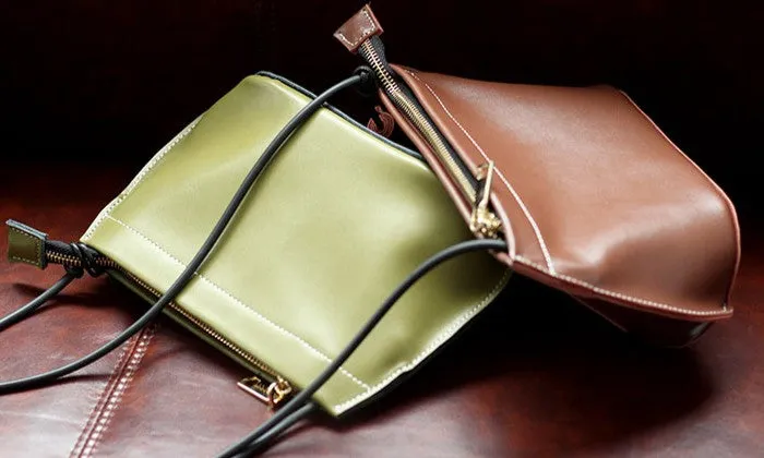 Dark Brown Womens Crossbody Leather Bags Cute Small Leather Crossbody Bags for Women
