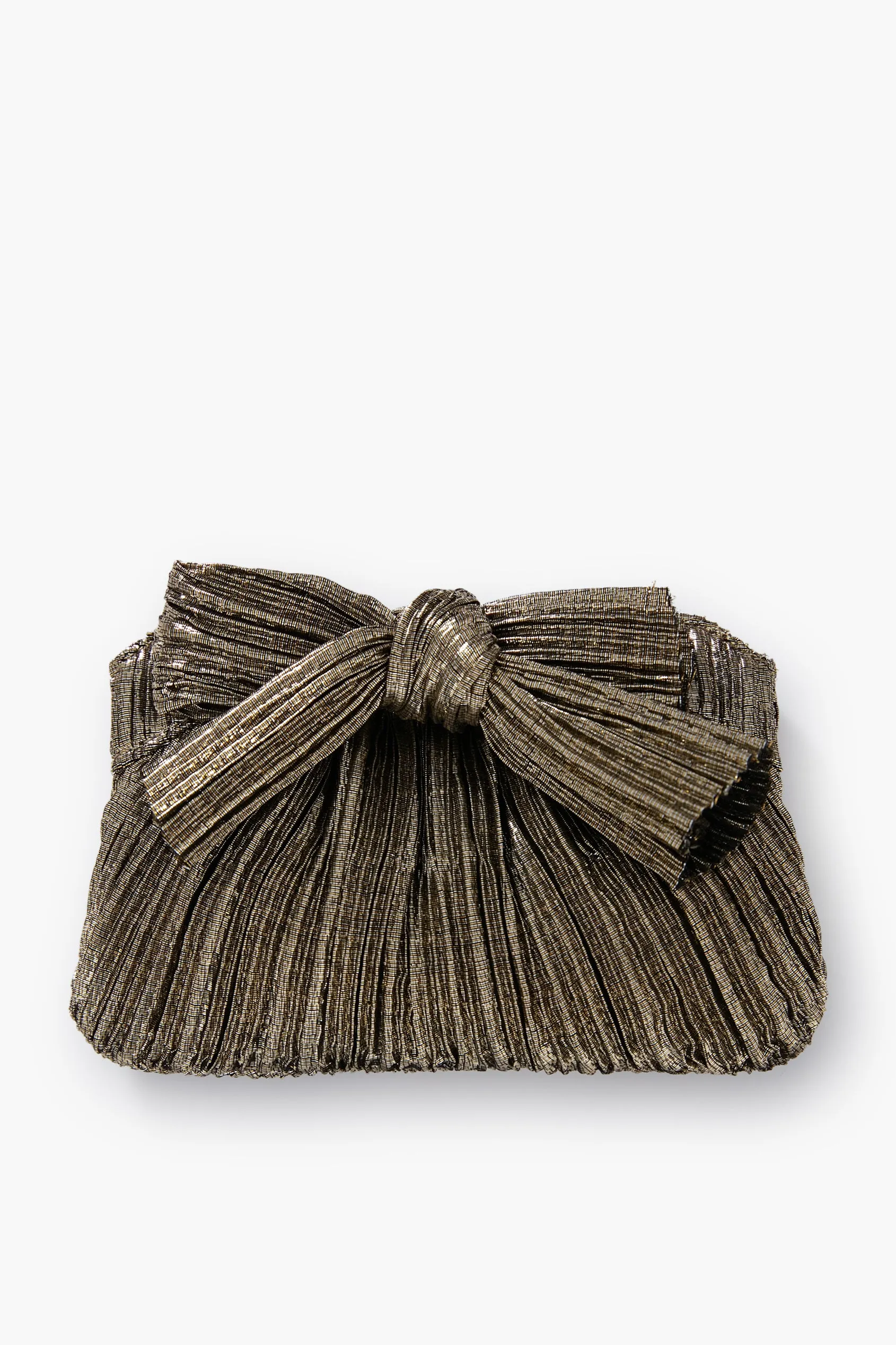 Dark Gold Lame Rochelle Clutch