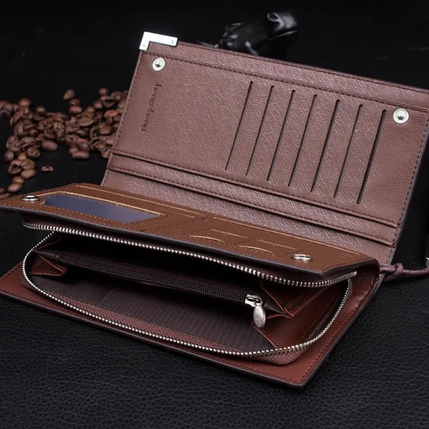 Designer Men's Multifunction Long Wallet
