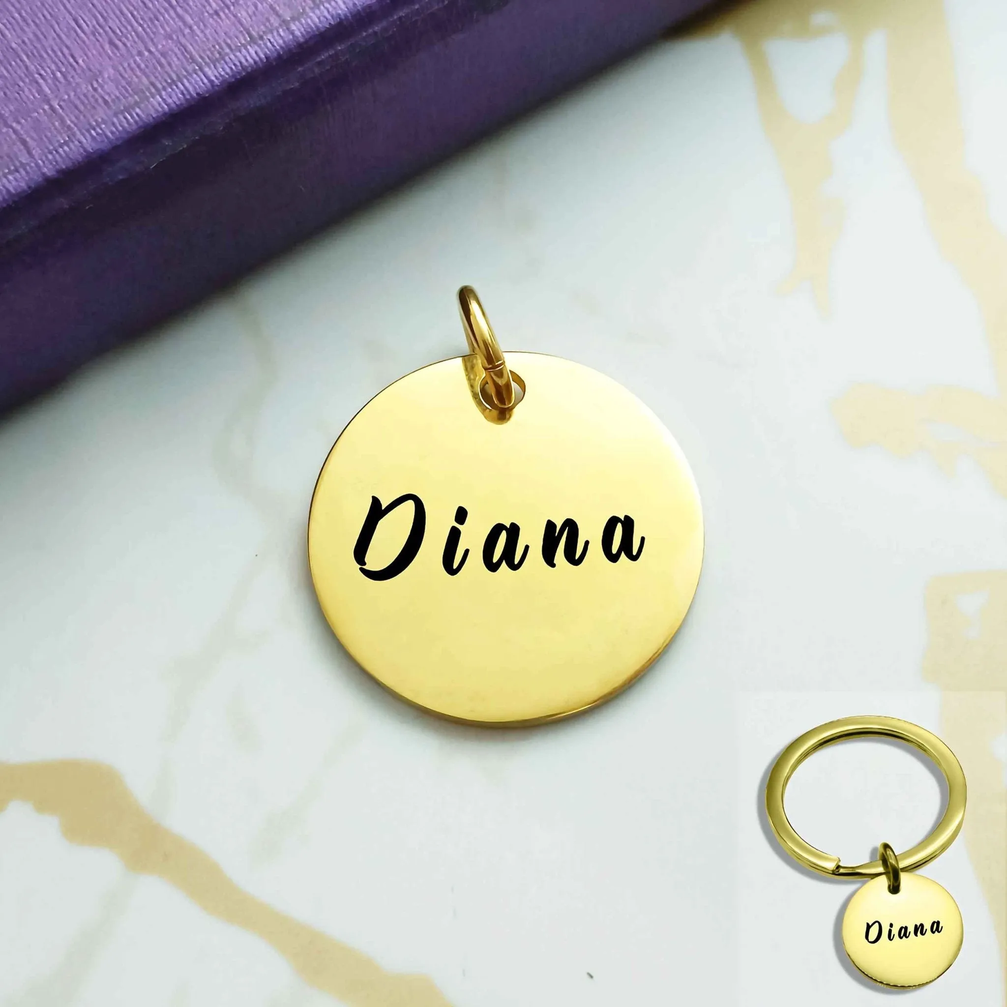 Disc Charm for Keyring