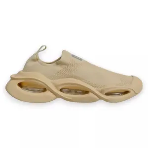 Dolce&Gabbana Men Beige Sneakers Polyester Slip On Wave Flat Trainer Shoes EU 44