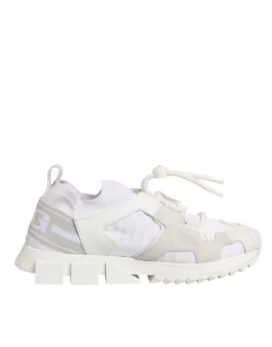 Dolce&Gabbana Sorrento Women White Sneakers Polyester Trainer Shoes Sz EUR 39.5