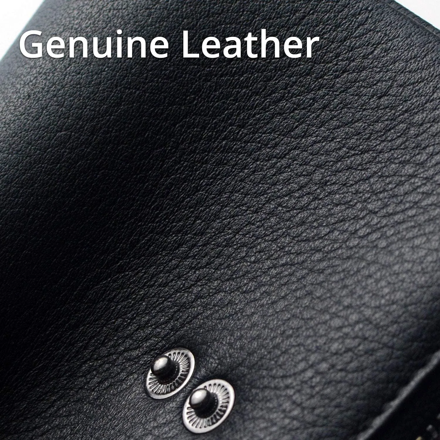 Double Zipper Pocket Small Wallet for Women, RFID Blocking Leather Card Holder