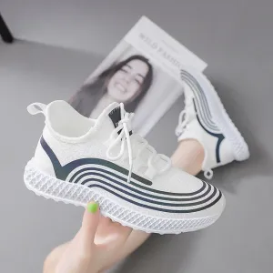 Duzeala Casual Shoes Female Ladies Flats Vulcanized Shoes Canvas Stretch Fabric Sneakers Women Shoes Woman Platform Lace Up