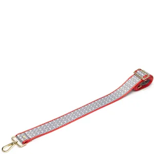 Elie Beaumont Bag Strap - Black & Red Motif