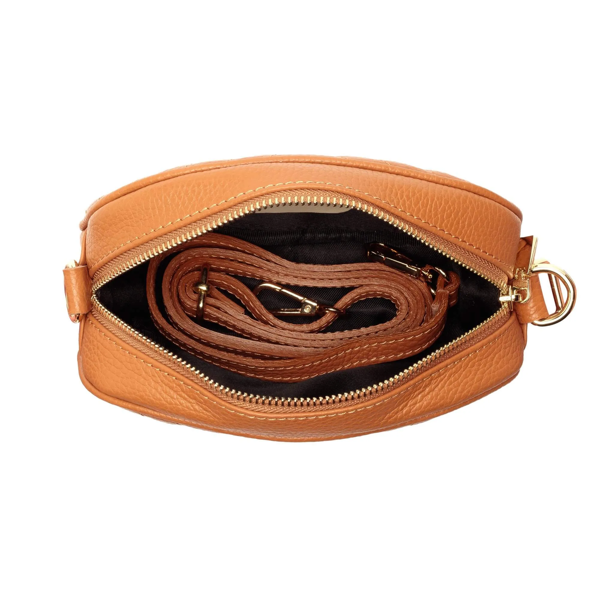 Elie Beaumont Quilted Tan Leather Bag