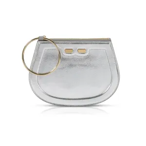 Ellie Bangle in Metallic Silver