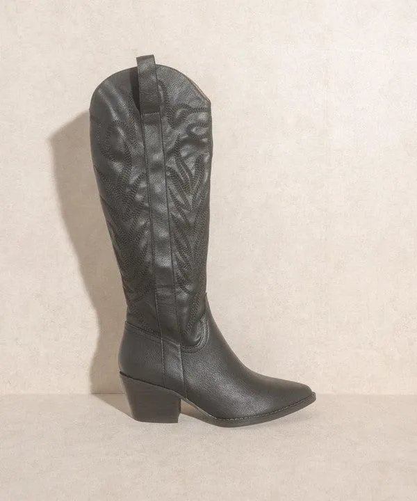 Embroidered Tall Boot