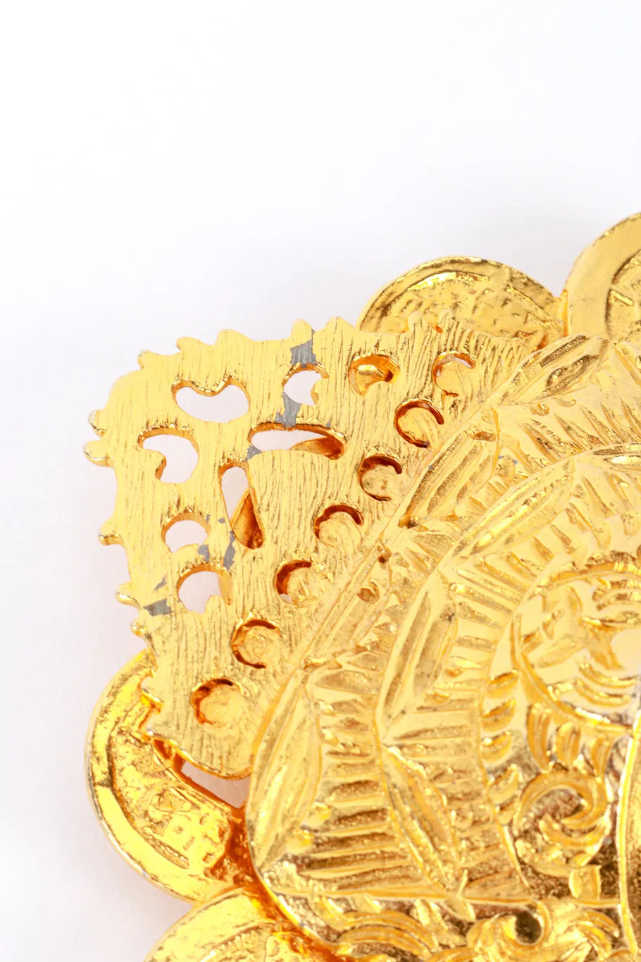 Emperor Head Coin Brooch