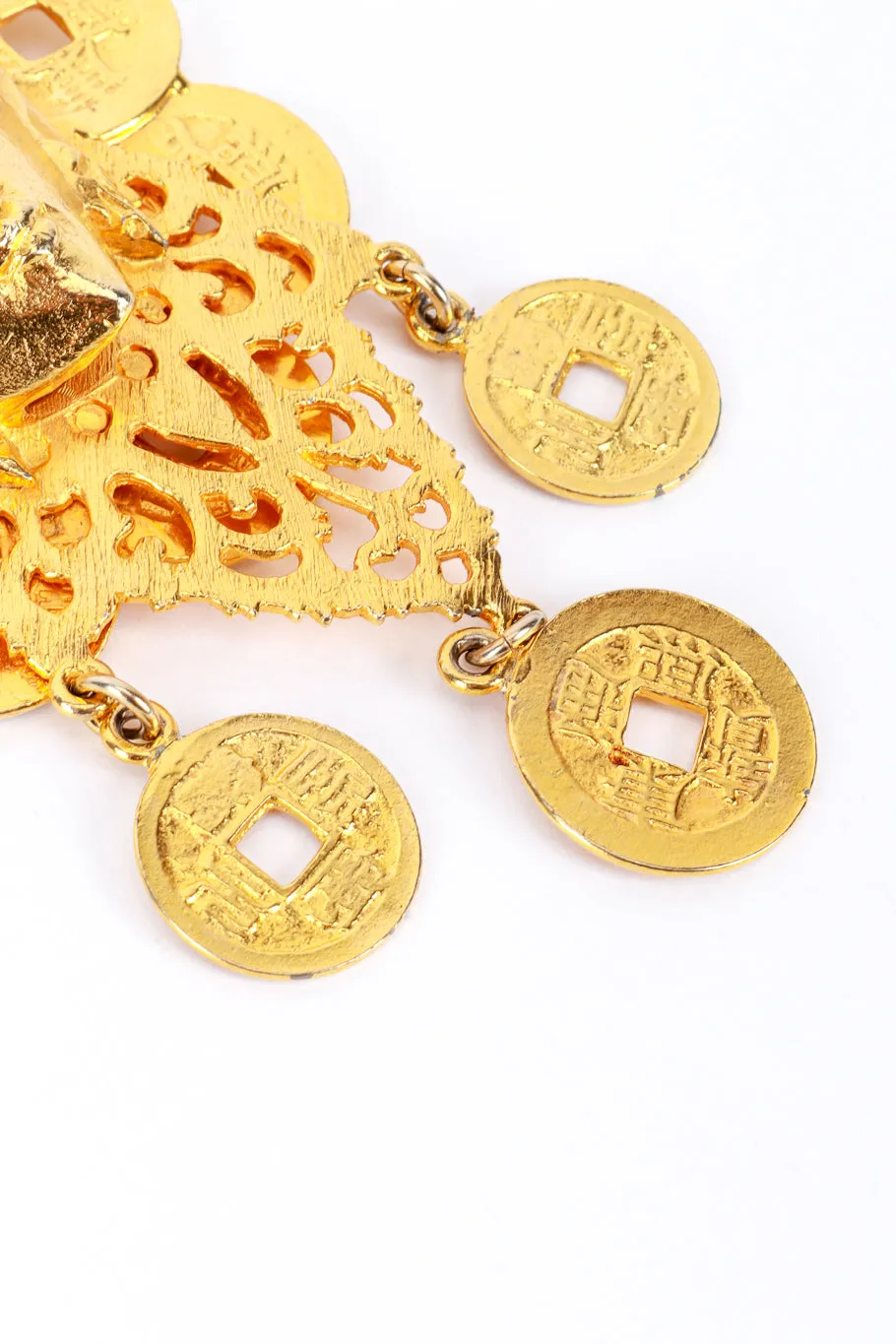 Emperor Head Coin Brooch