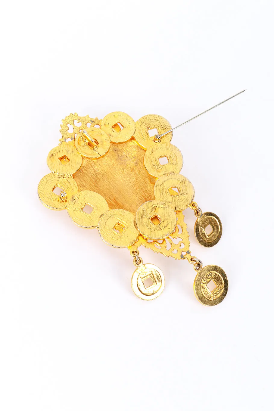 Emperor Head Coin Brooch