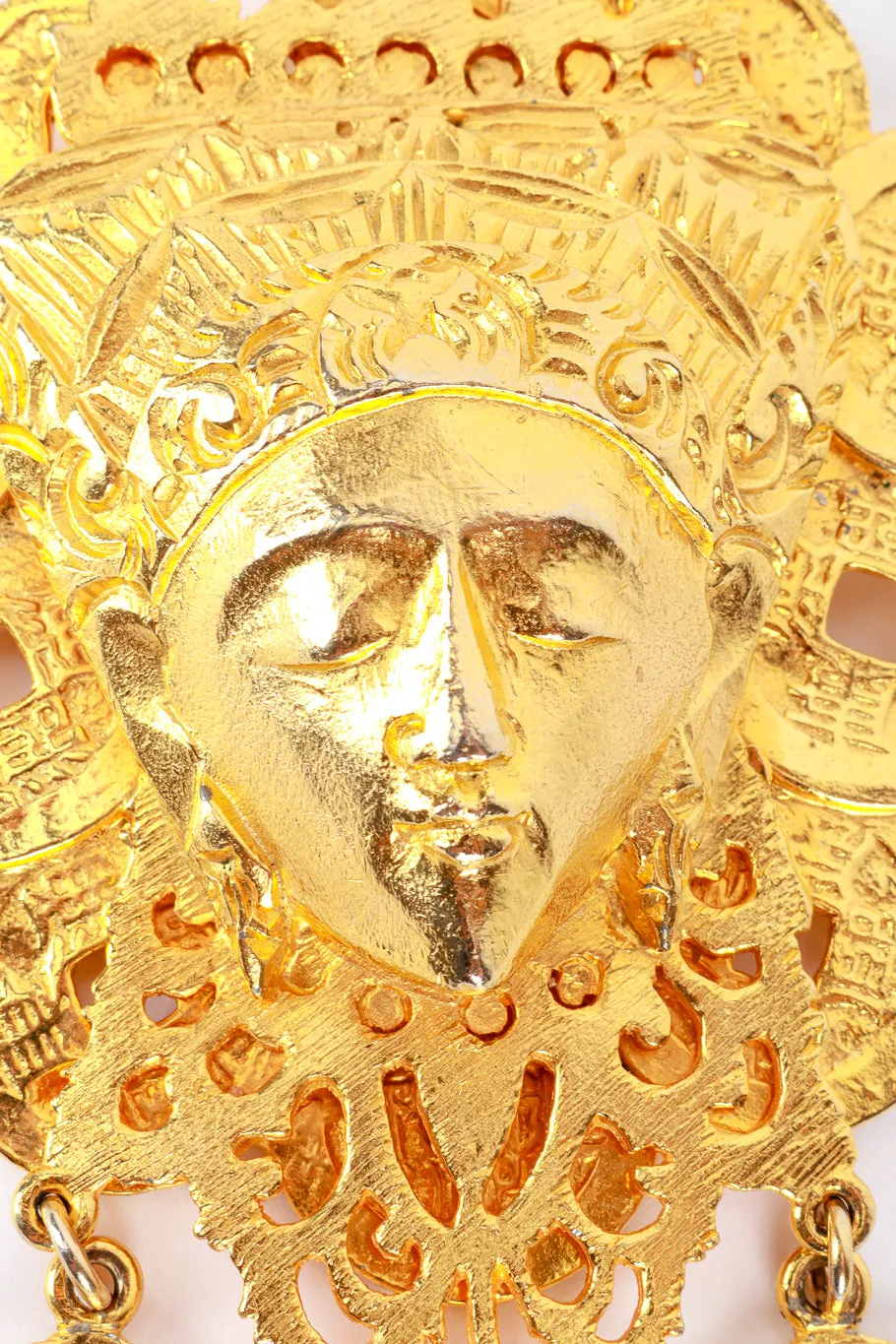 Emperor Head Coin Brooch