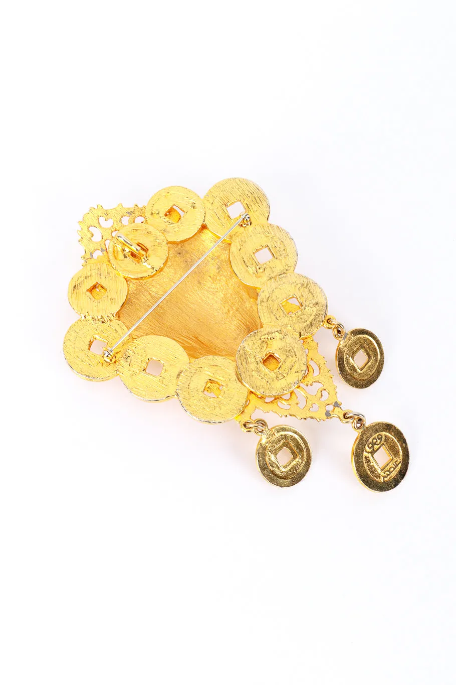 Emperor Head Coin Brooch