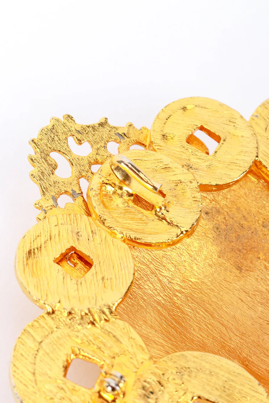 Emperor Head Coin Brooch