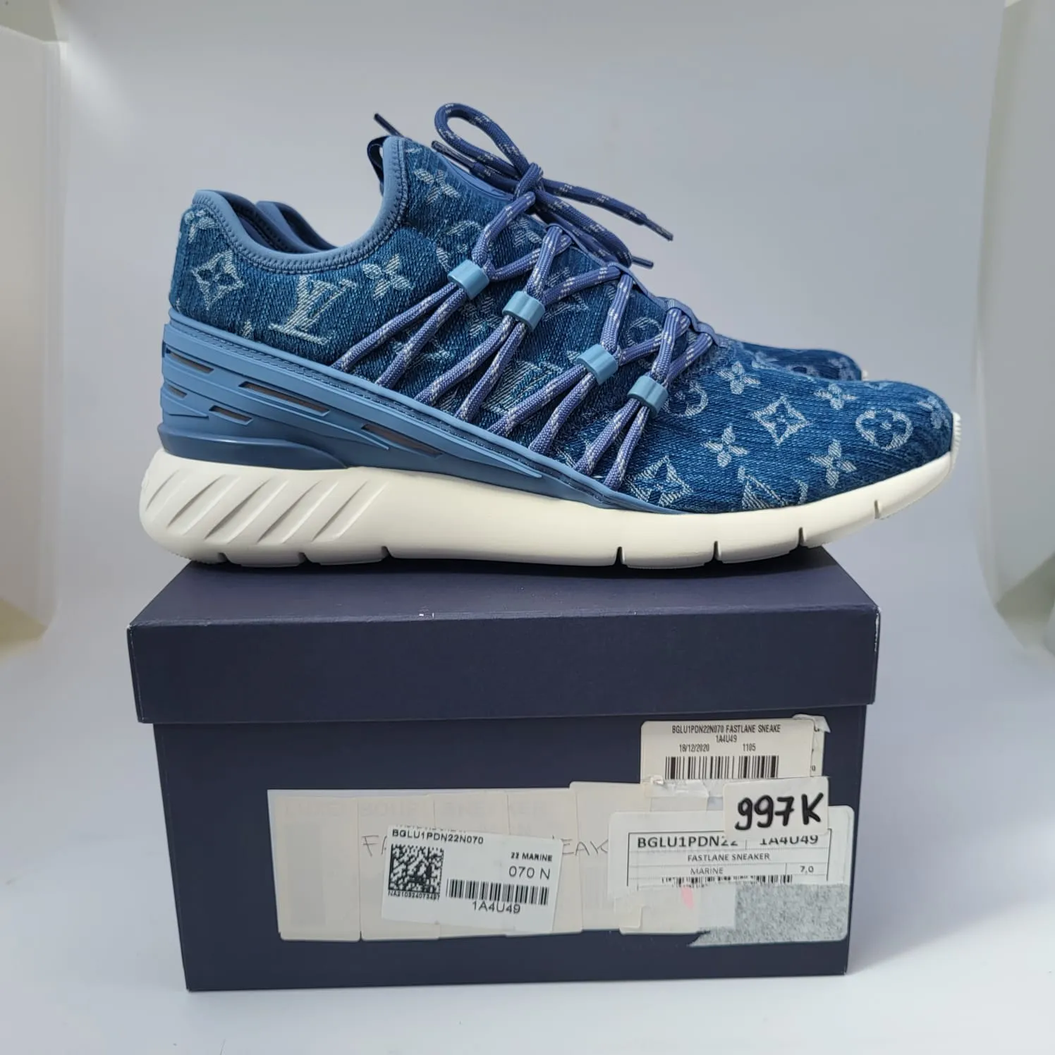 Fastlane Sneaker Monogram Denim