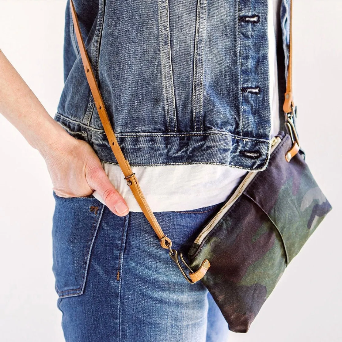 Genuine Leather Adjustable Crossbody Strap for Purse, Wallet or Clutch | Crossbody Strap