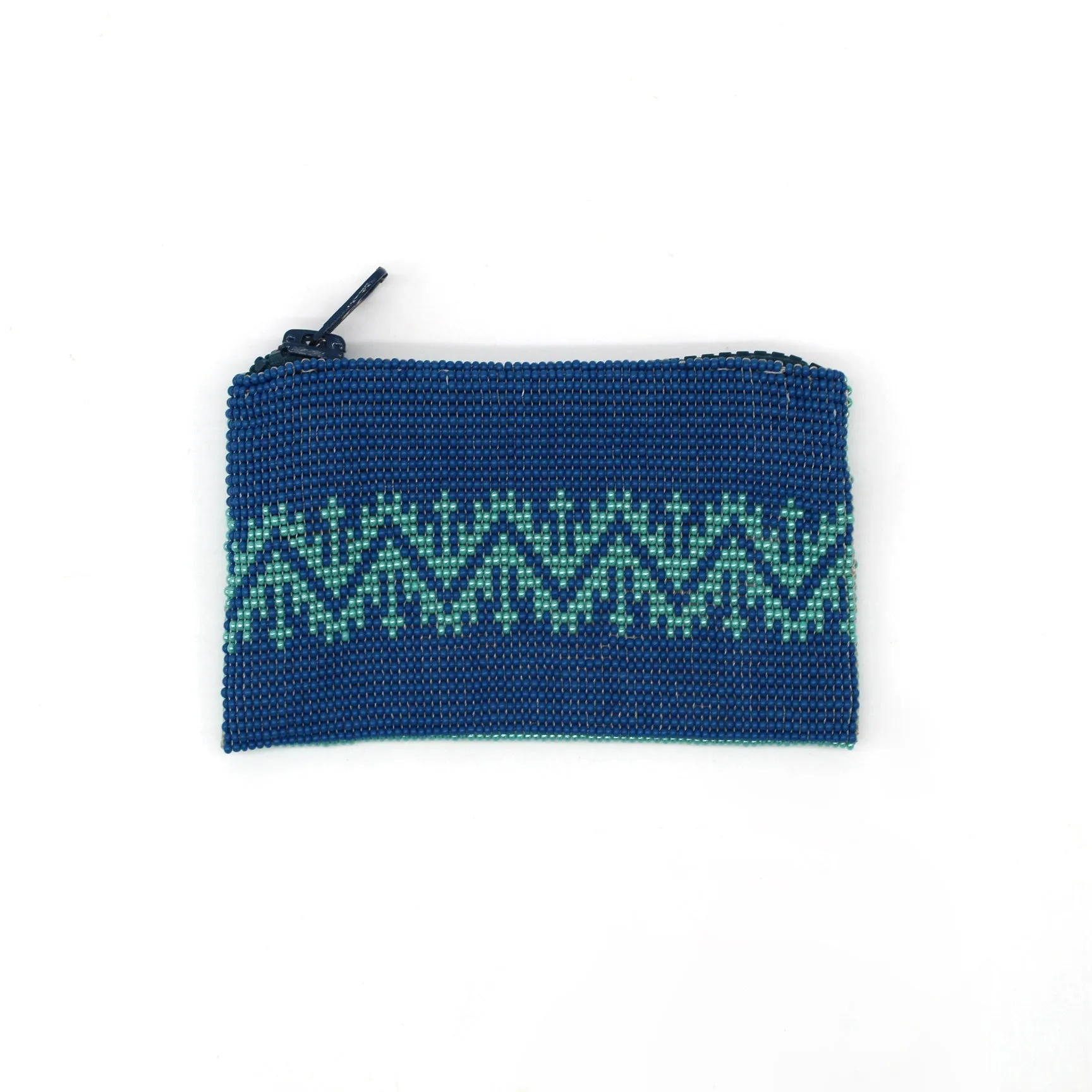 Glass Bead Coin Purse - EAGLE BLUE