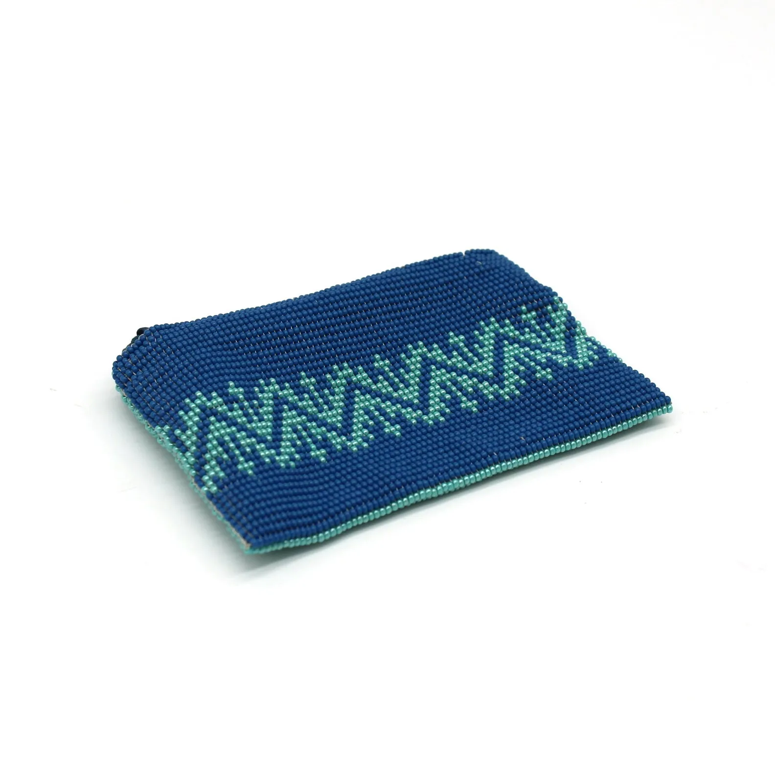 Glass Bead Coin Purse - EAGLE BLUE