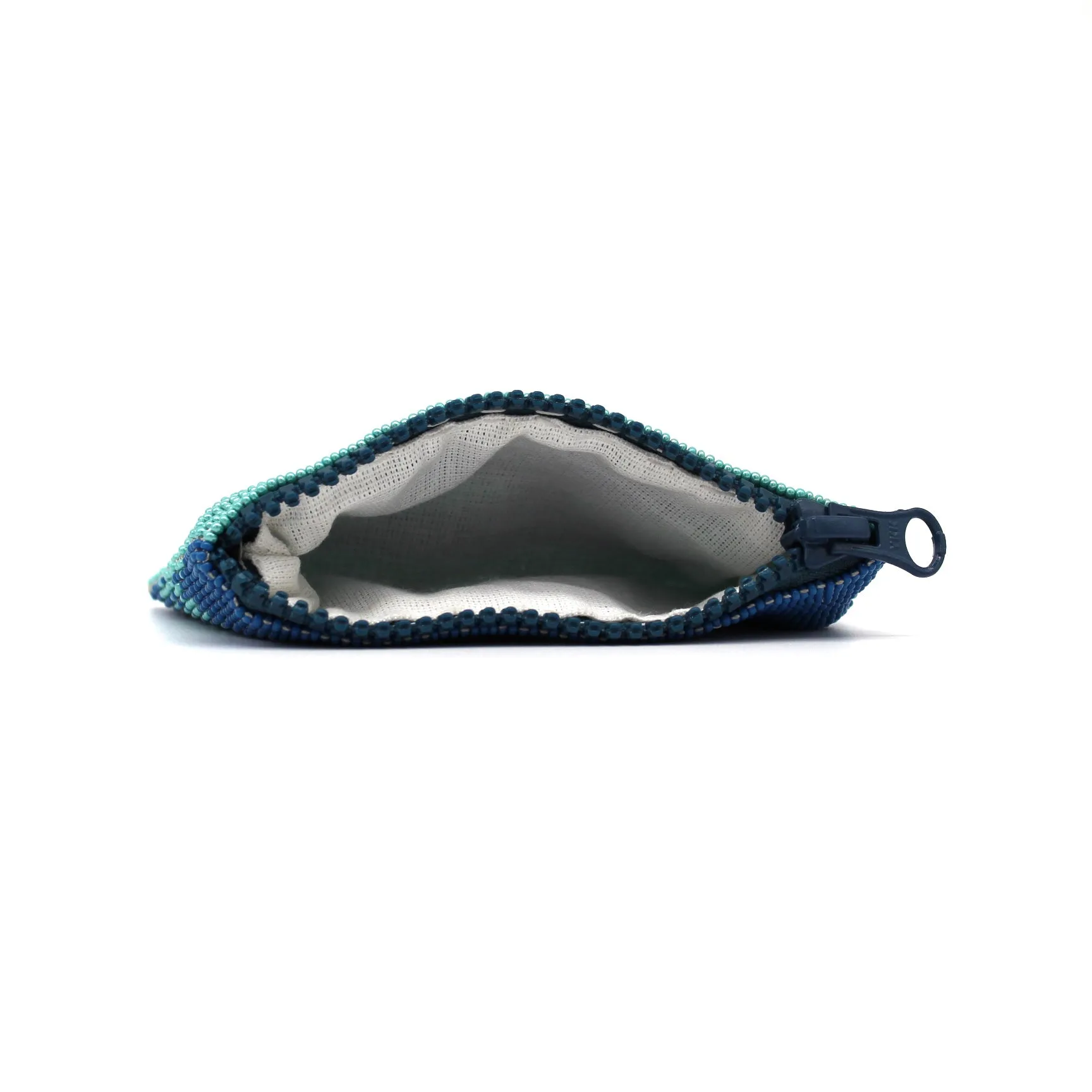 Glass Bead Coin Purse - EAGLE BLUE