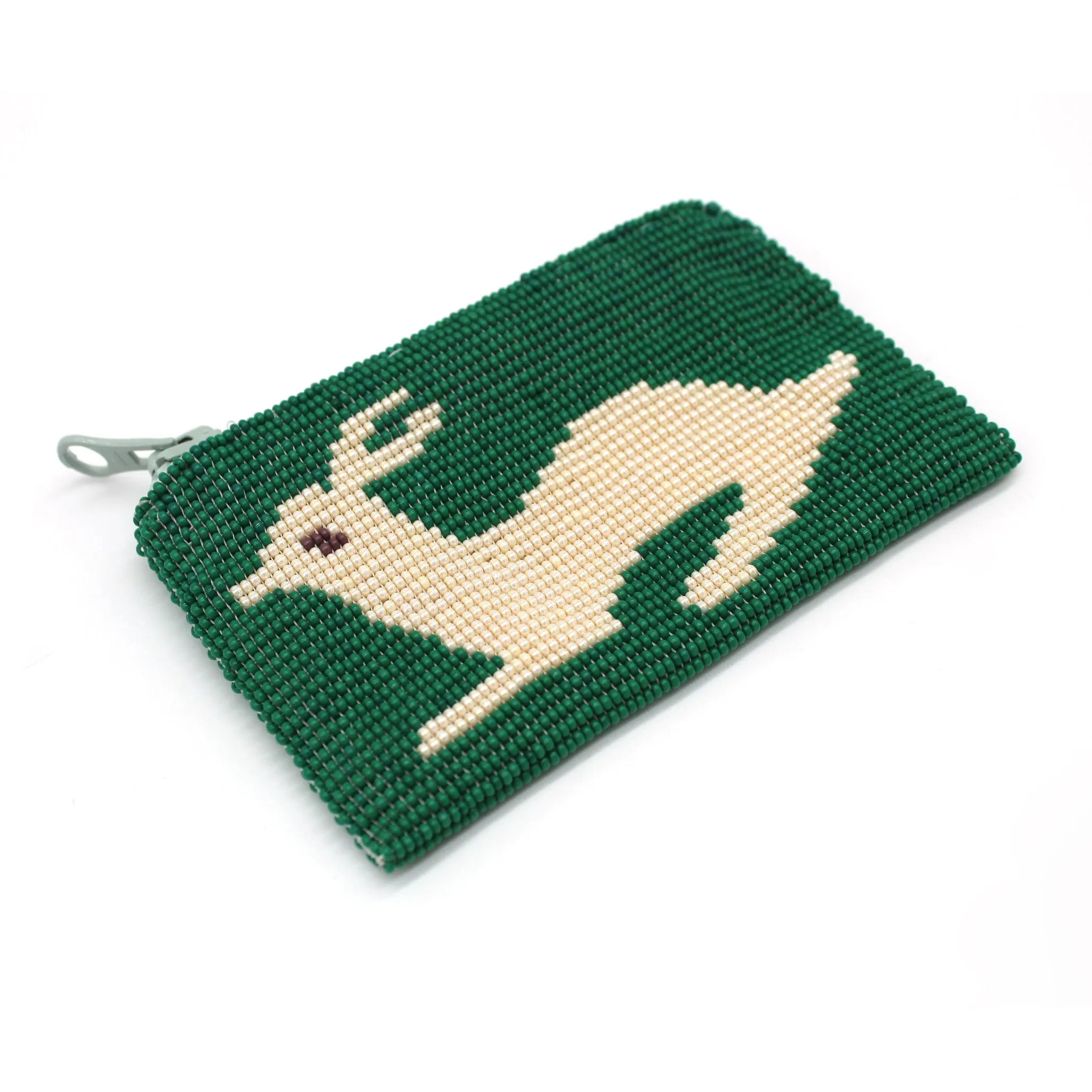 Glass Bead Coin Purse - RABBIT PEARL