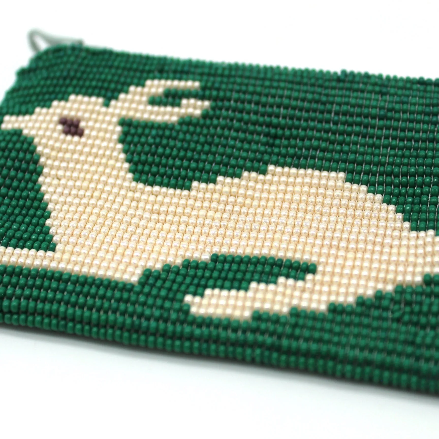 Glass Bead Coin Purse - RABBIT PEARL
