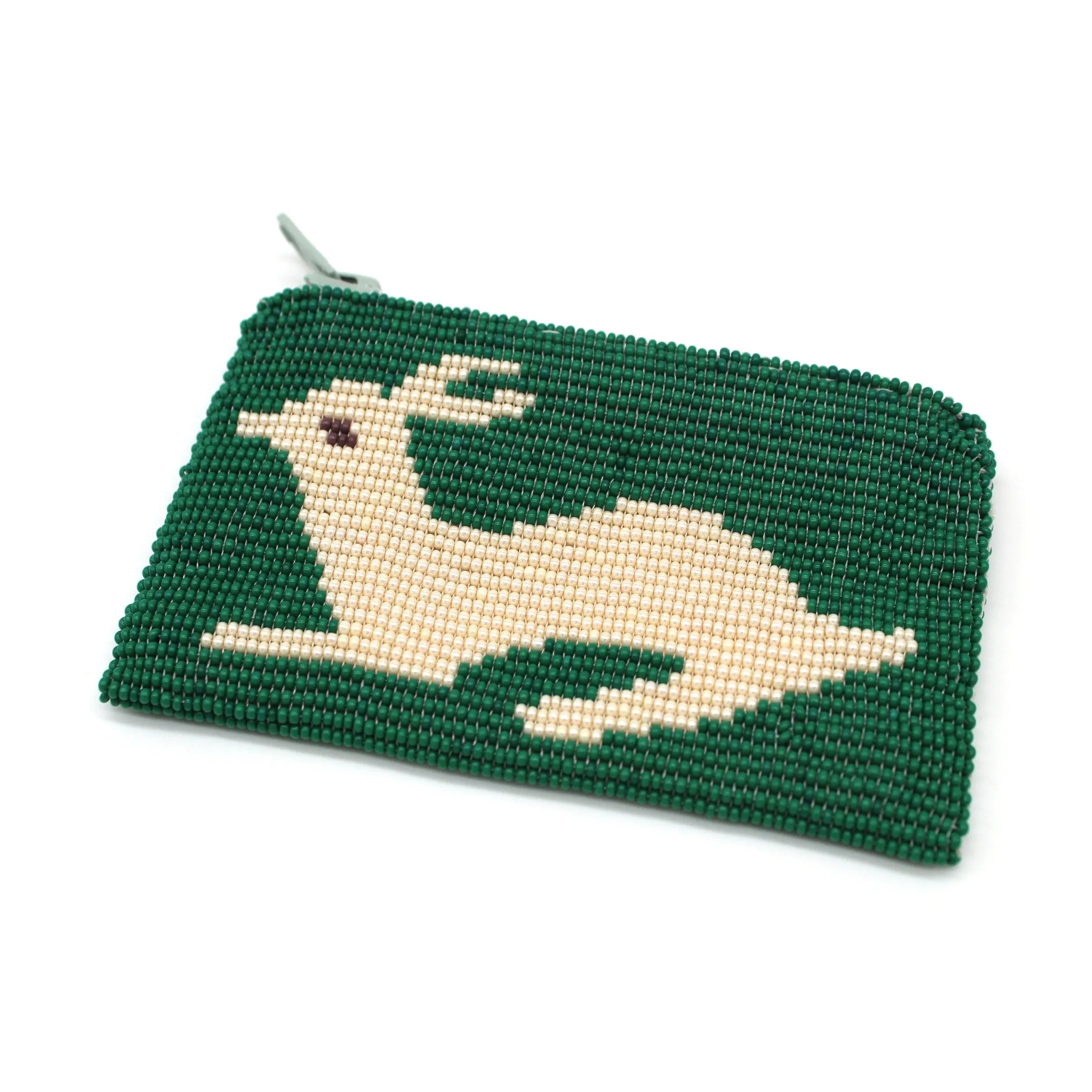 Glass Bead Coin Purse - RABBIT PEARL