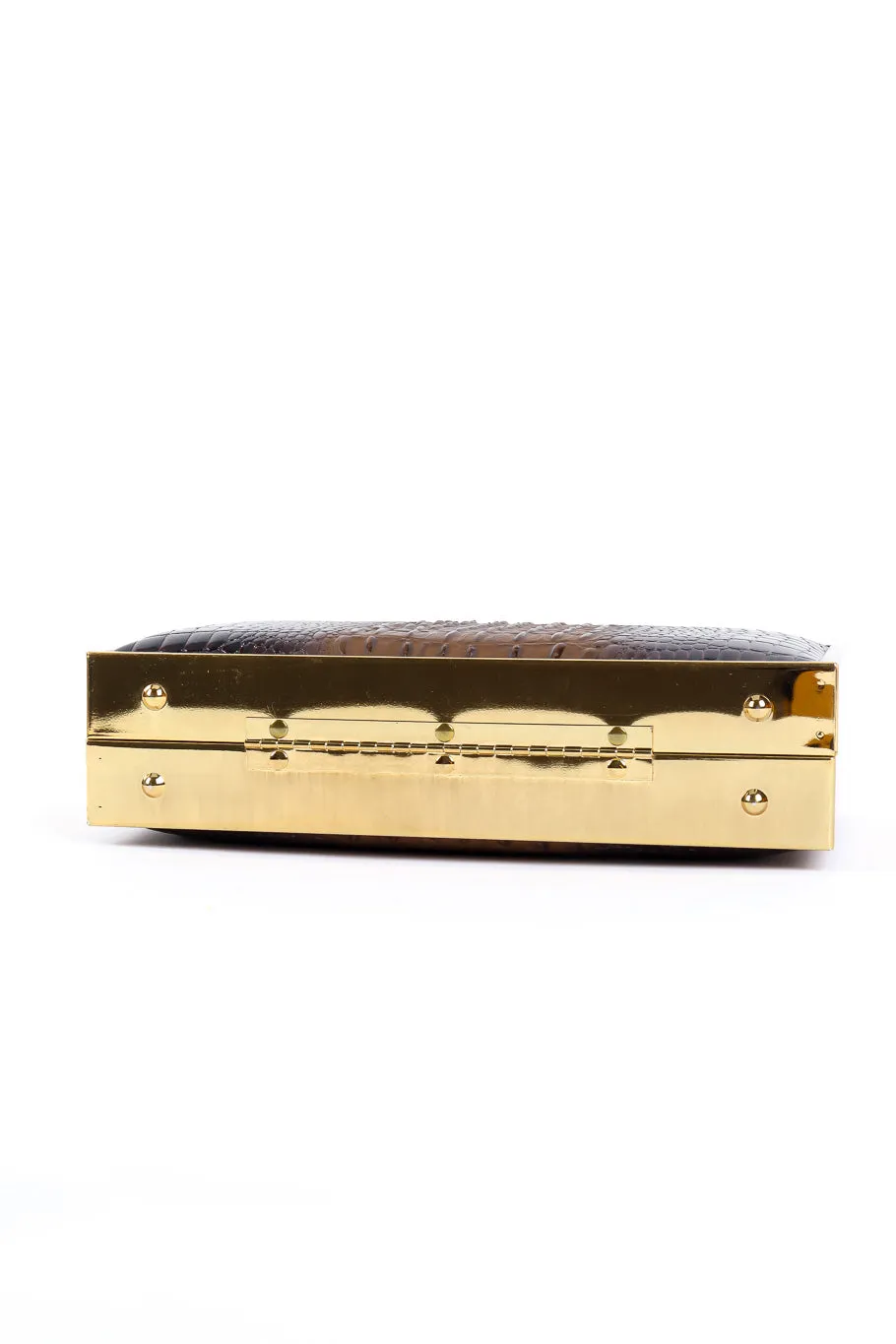 Gold Frame Embossed Box Bag