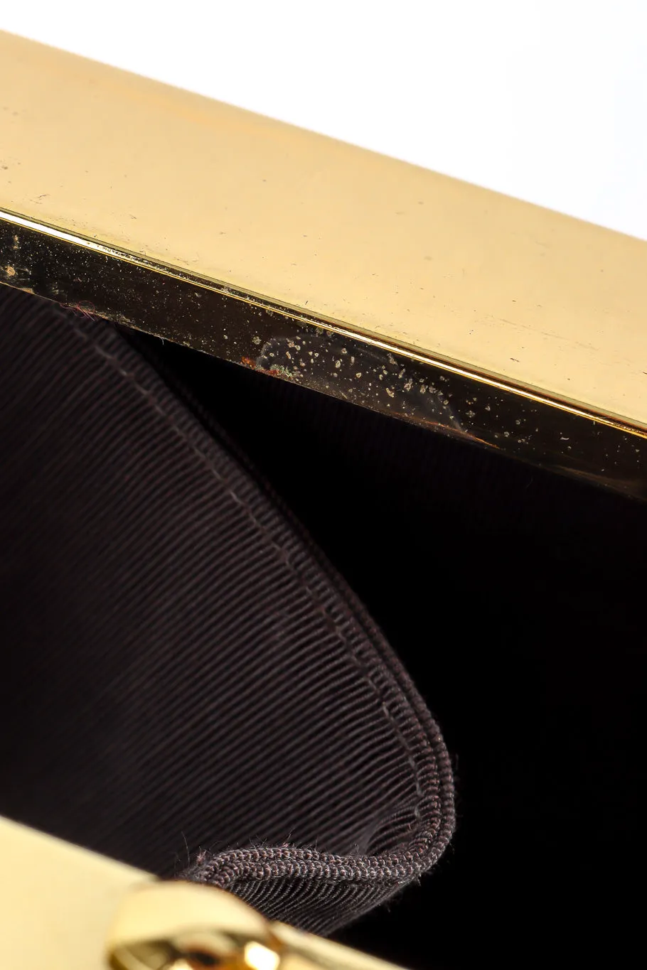 Gold Frame Embossed Box Bag