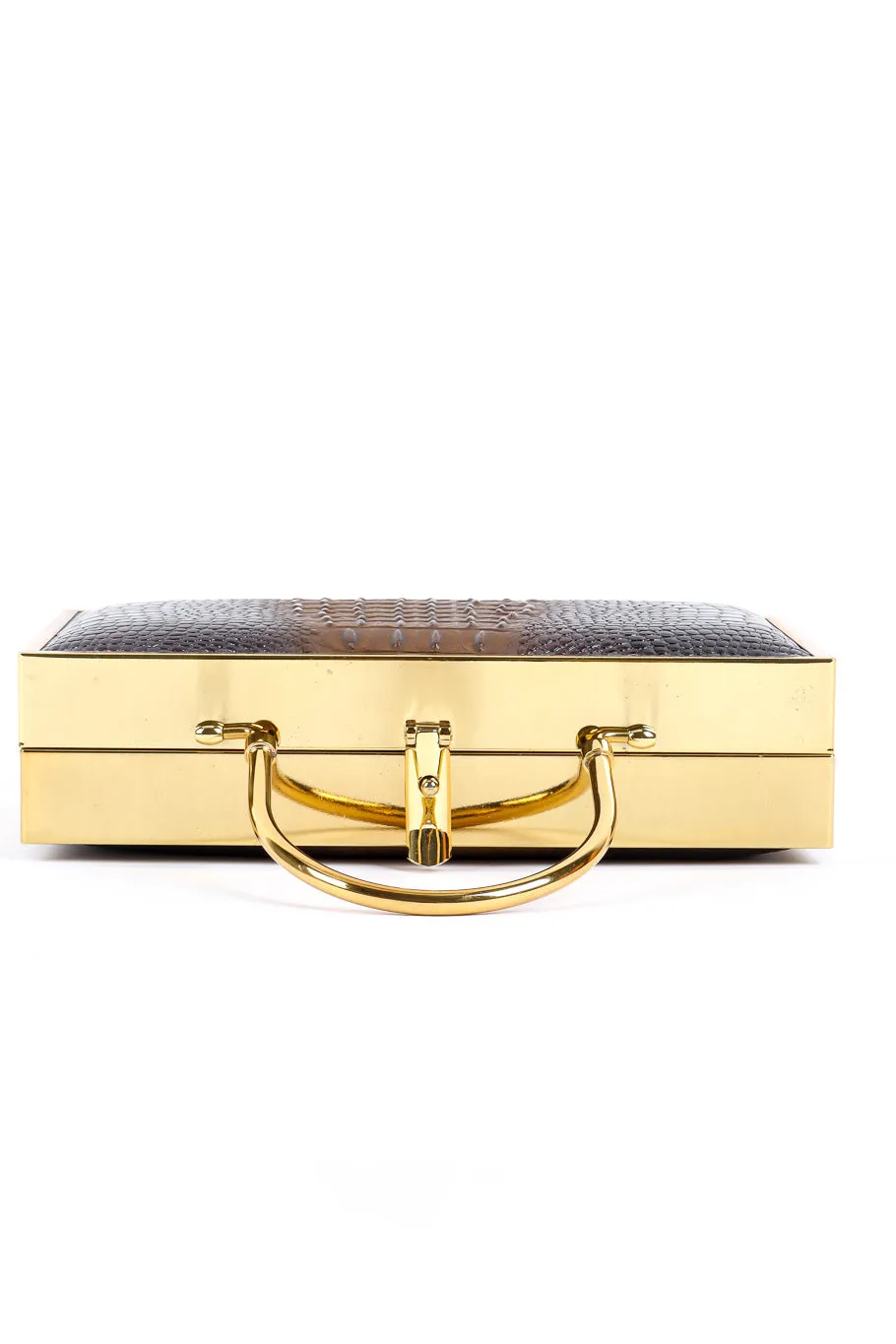 Gold Frame Embossed Box Bag