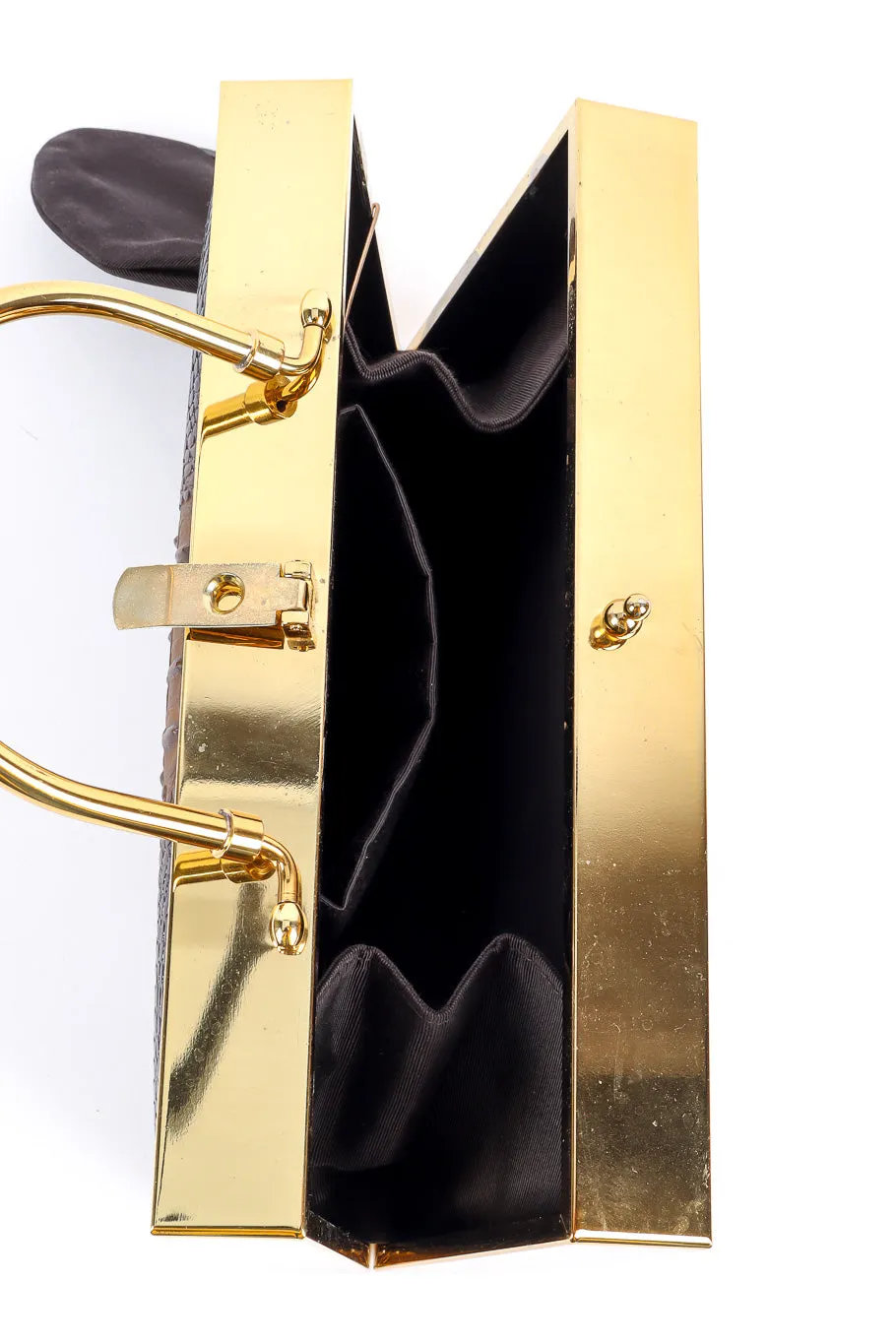 Gold Frame Embossed Box Bag