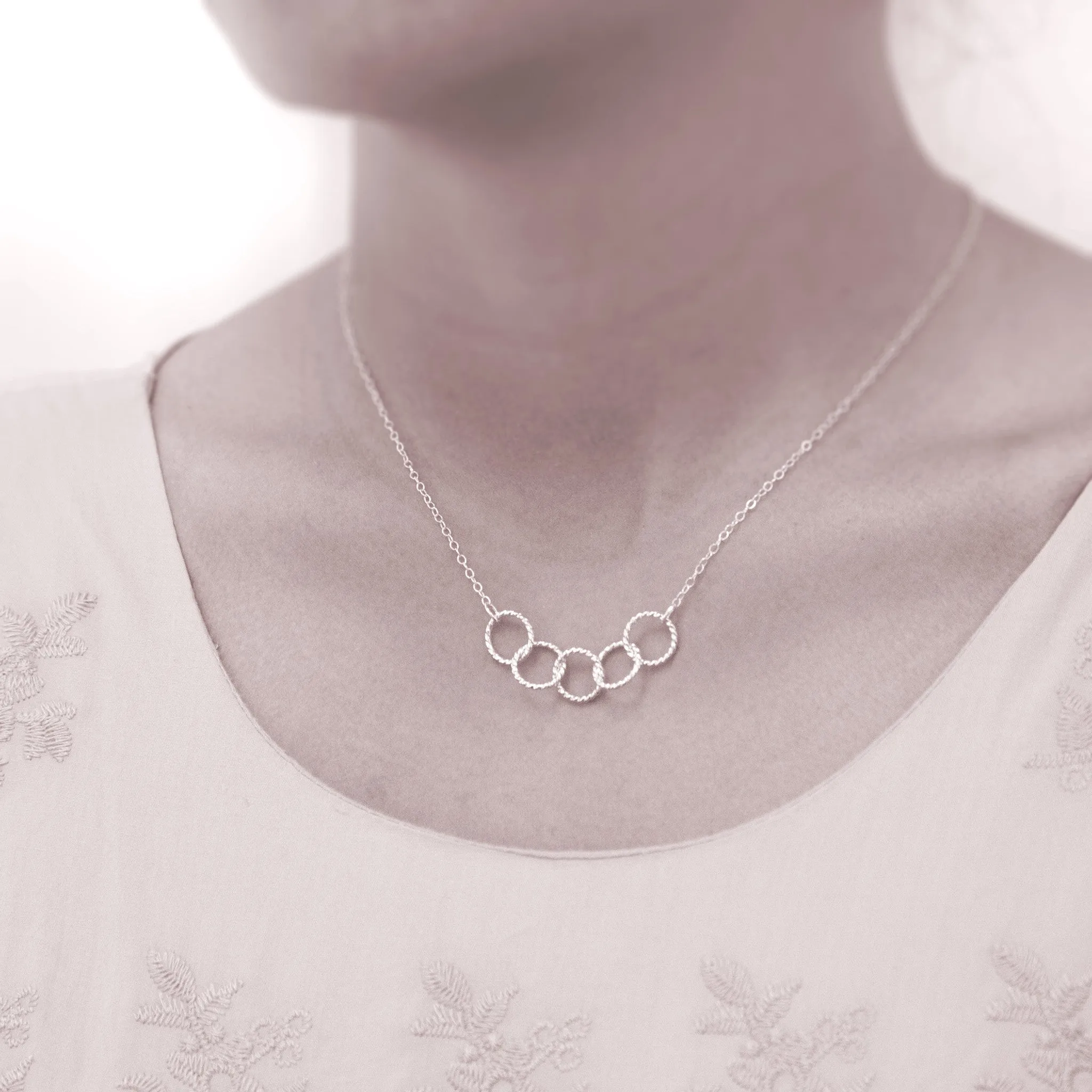 Graduation Gifts | Friends Gifts | Five Best Friends Sterling Silver Necklace - Personalized