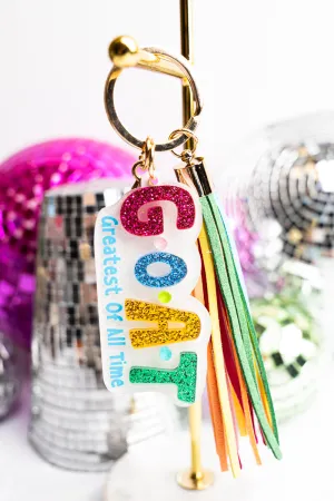 Greatest Of All Time 'G.O.A.T.' Acrylic Keychain