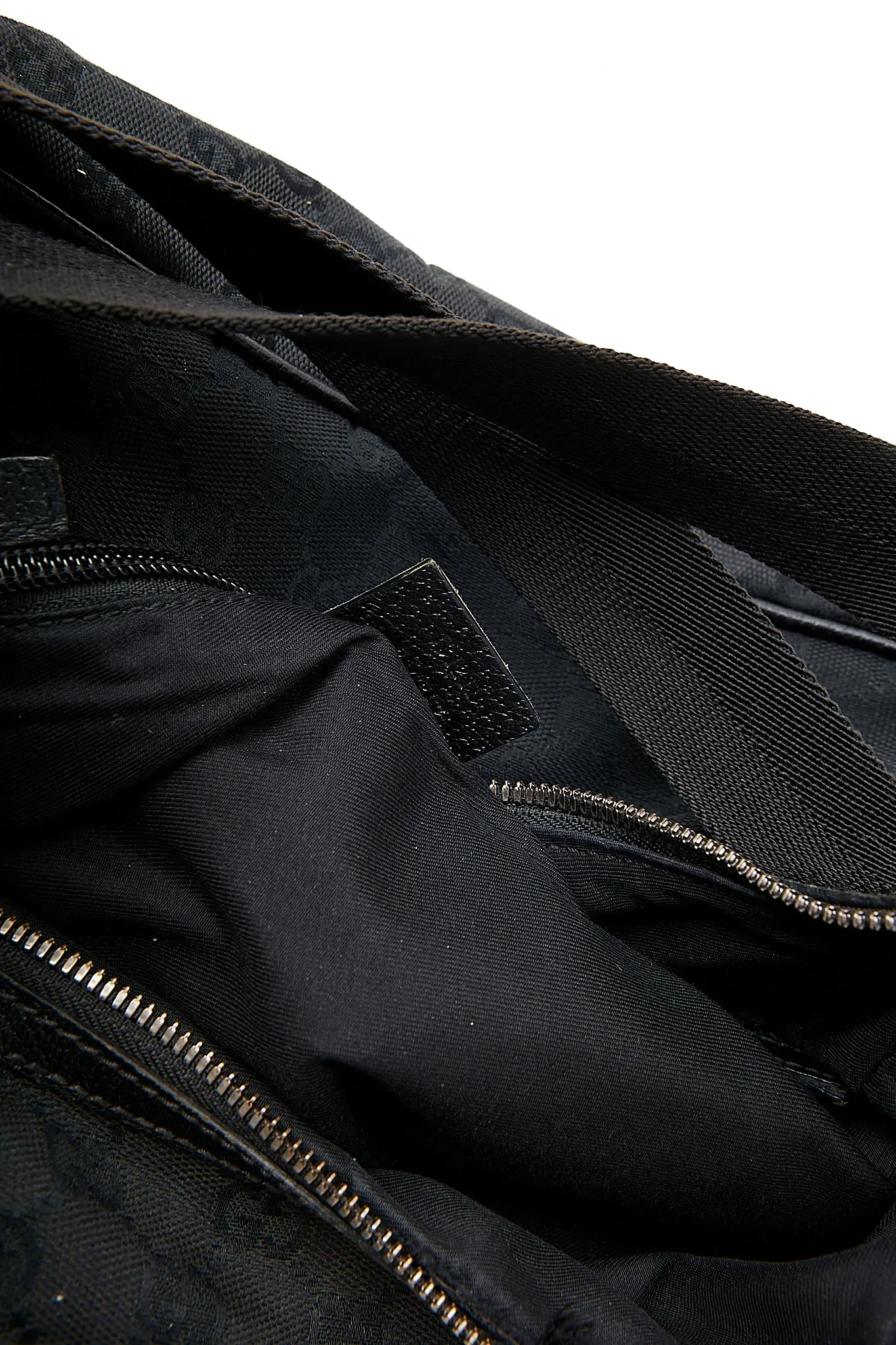 Gucci Black GG Canvas Crossbody Bag