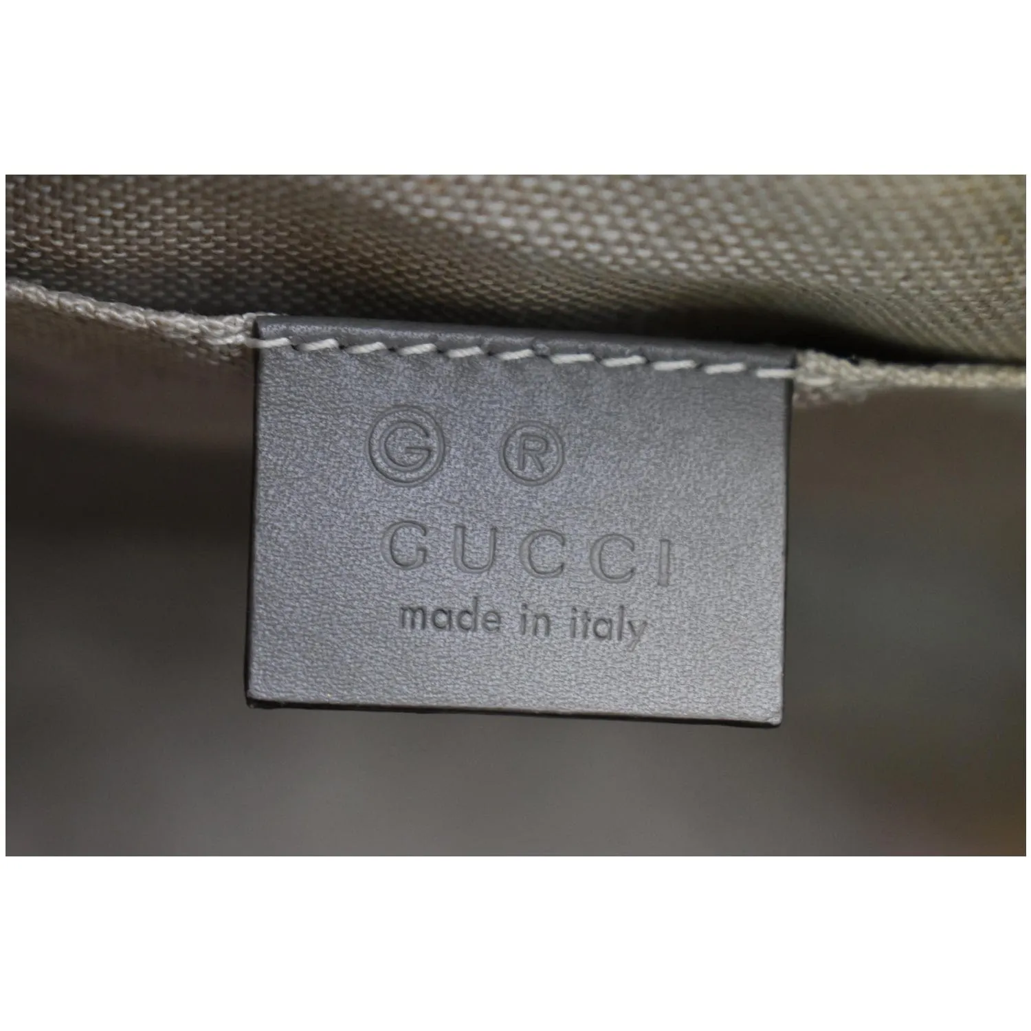 GUCCI Bree Mini GG Guccissima Leather Crossbody Bag Grey 449413