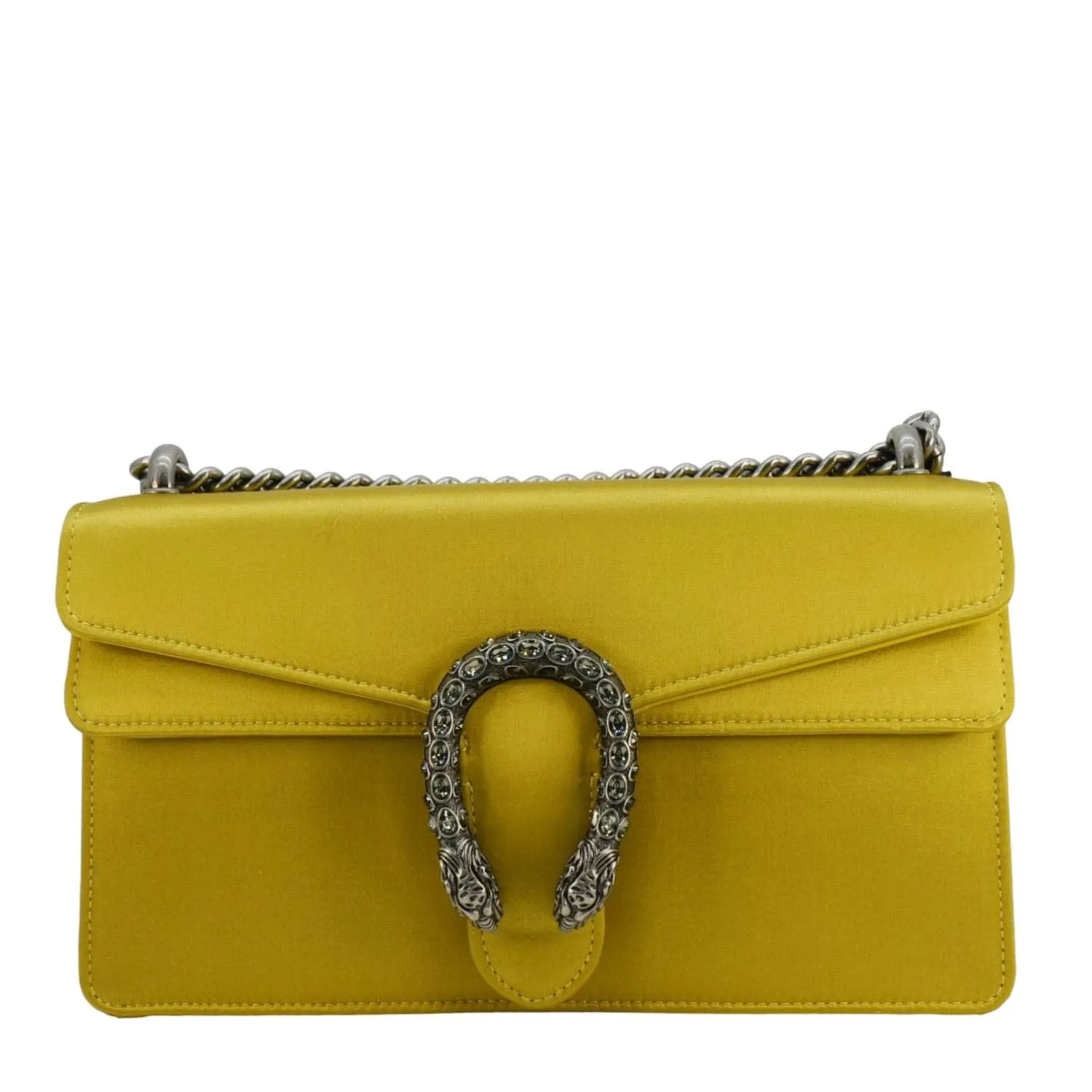 GUCCI Dionysus Small Leather Crossbody Bag Gold 499623