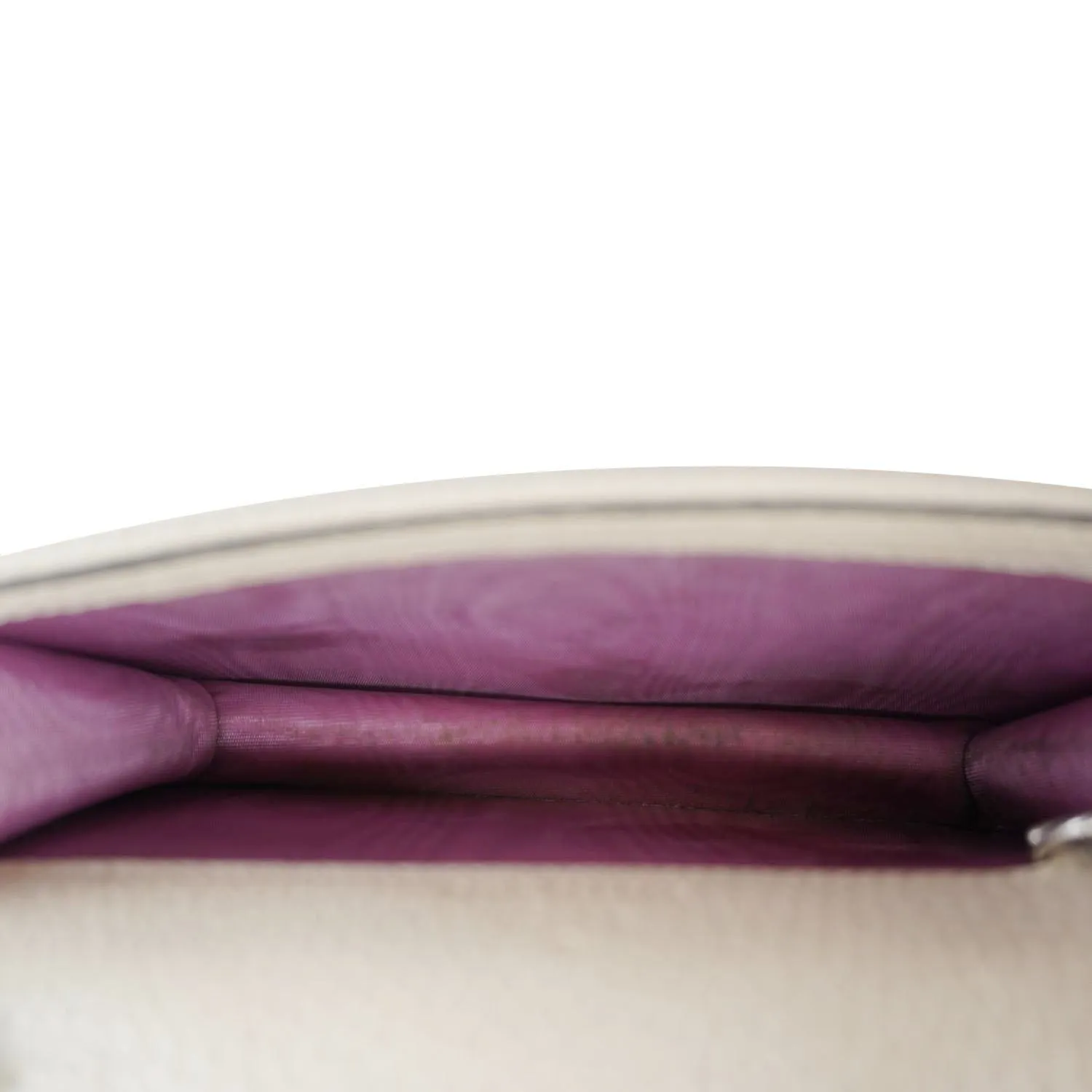 GUCCI Dionysus Super Mini Leather Crossbody Bag Off White 476432