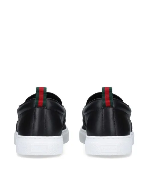 Gucci Dublin Worldwide Slip on Sneakers in Black