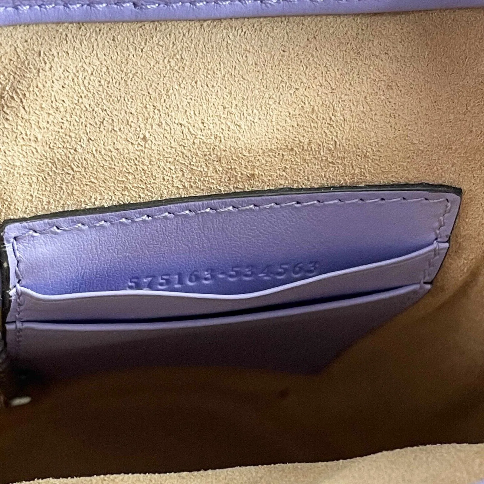Gucci GG Marmont Bucket Crossbody Bag Matelasse Mini Purple