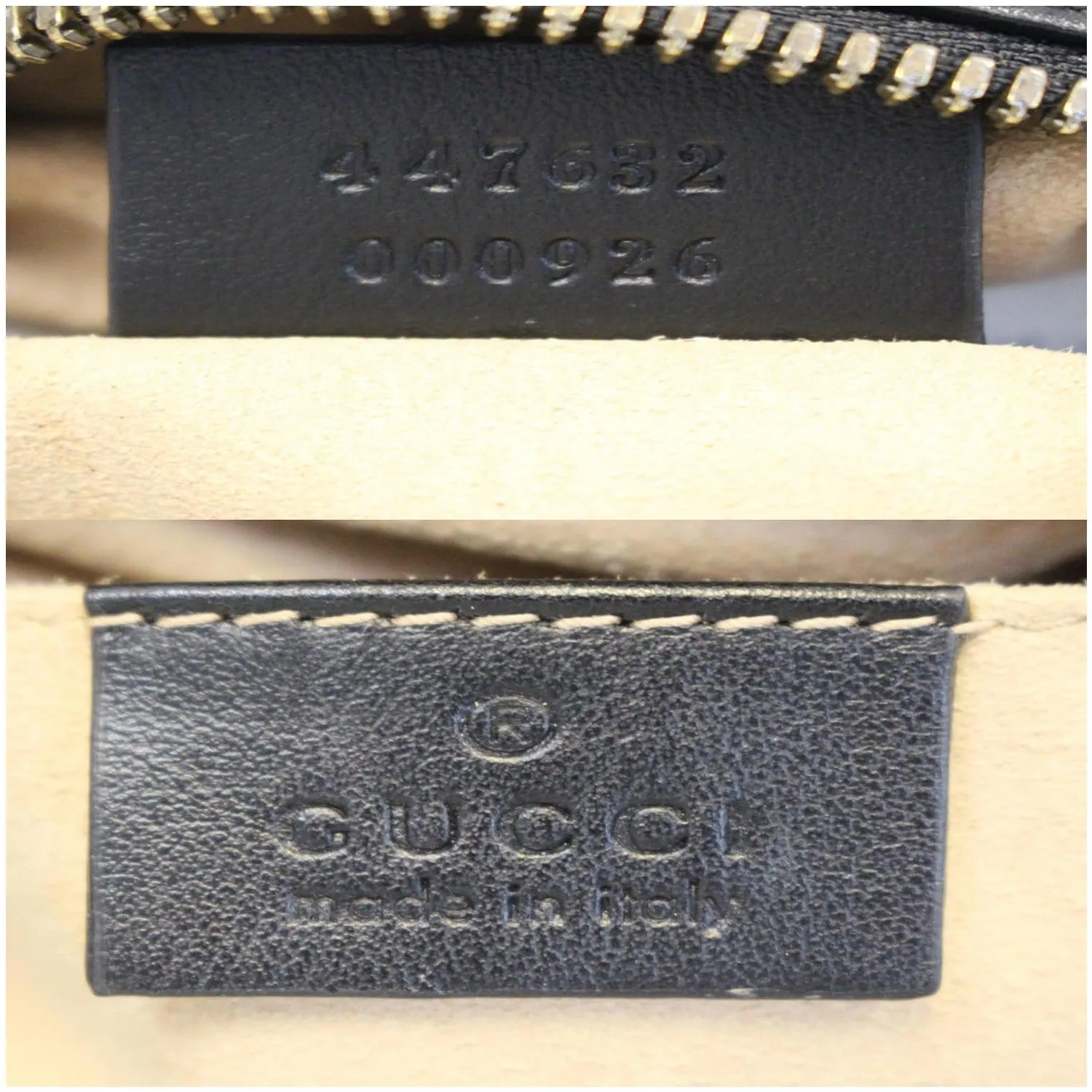 GUCCI GG Marmont Matelasse Small Leather Crossbody Bag Black