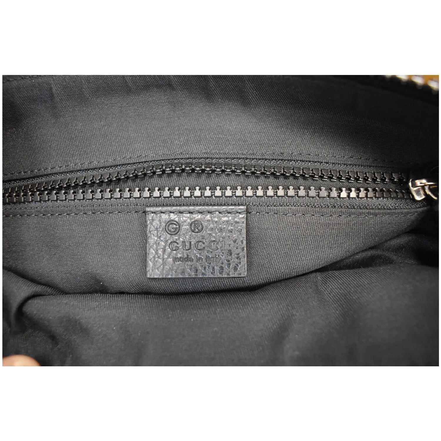 GUCCI GG Monogram Nylon Small Messenger Bag Black 449184