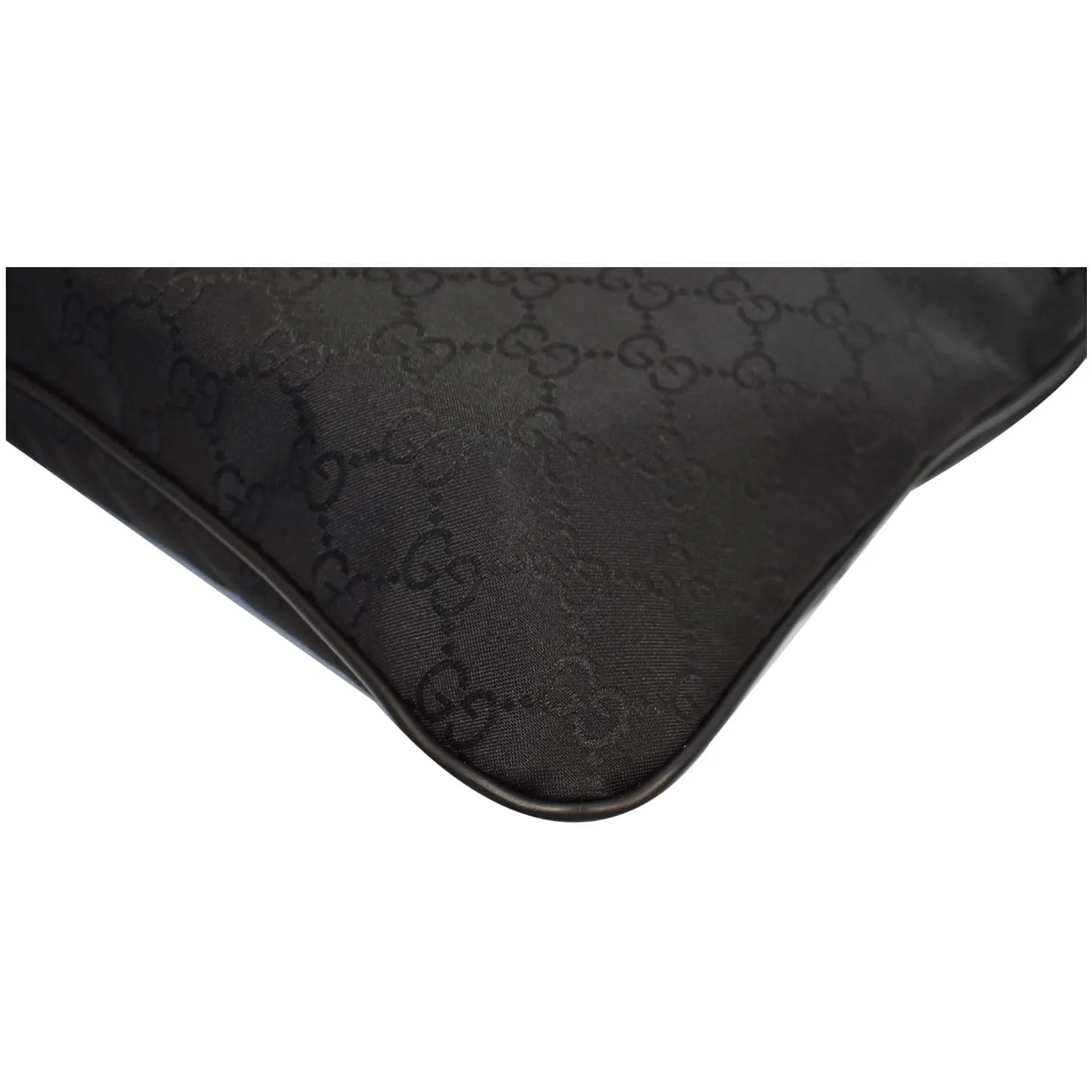GUCCI GG Monogram Nylon Small Messenger Bag Black 449184
