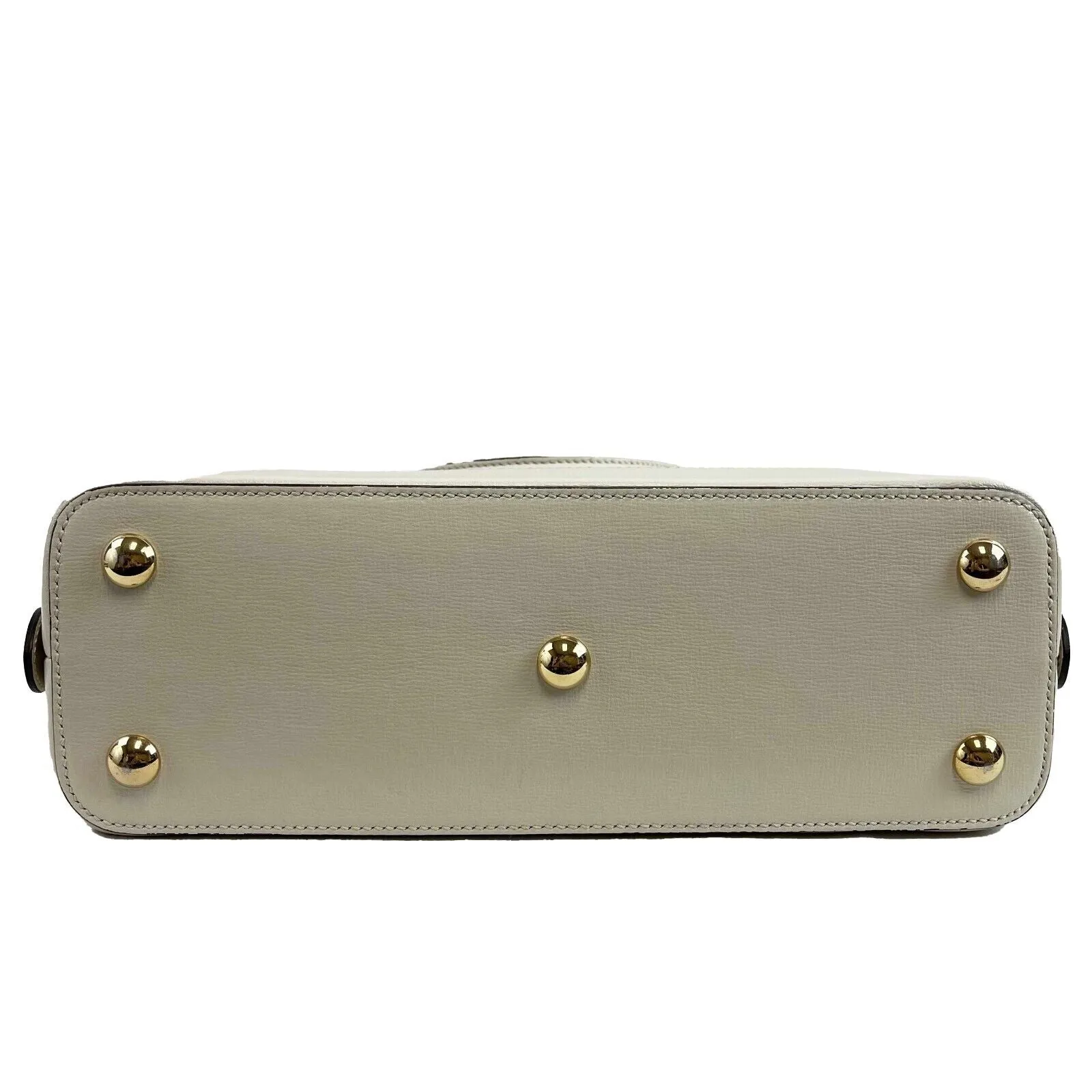 Gucci GG Supreme 1955 Horsebit Medium Mystic White Top Handle Crossbody