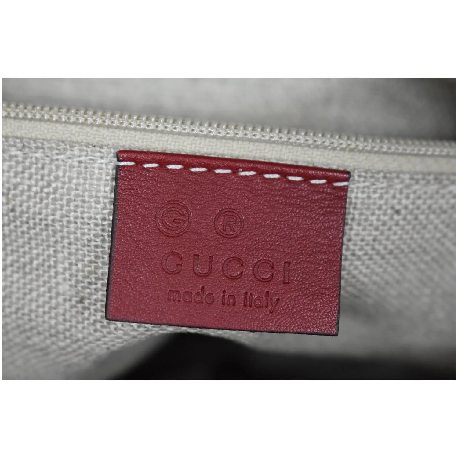 GUCCI Small Bree Microguccissima Leather Tote Crossbody Bag Red 449241