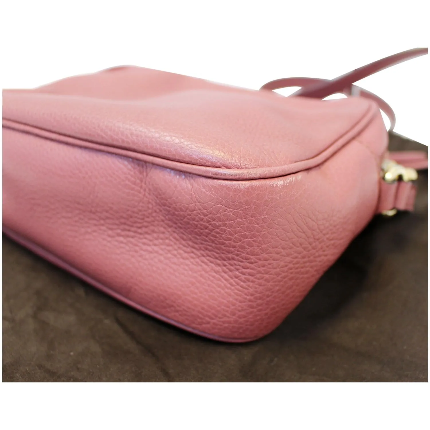 GUCCI Soho Disco Pebbled Leather Small Crossbody Bag 308364