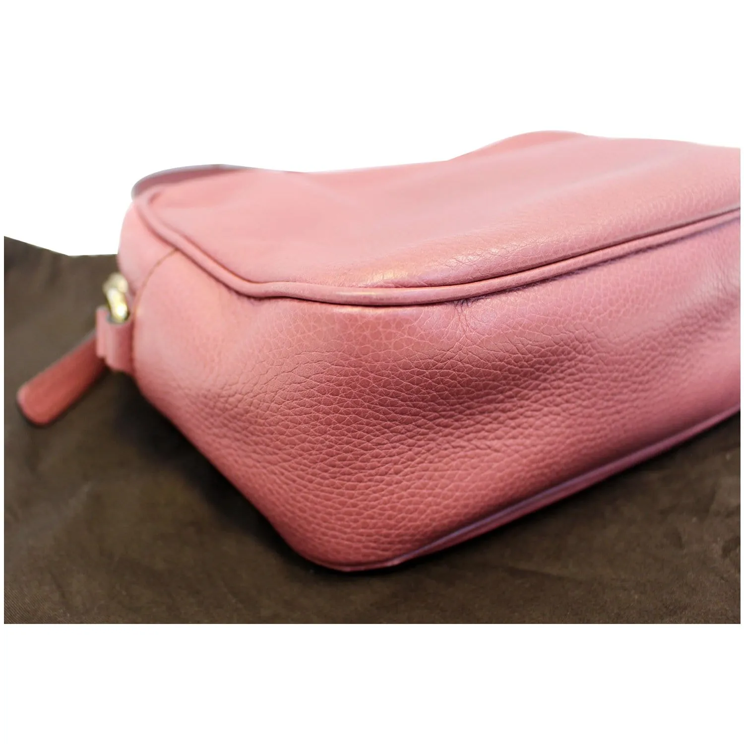 GUCCI Soho Disco Pebbled Leather Small Crossbody Bag 308364