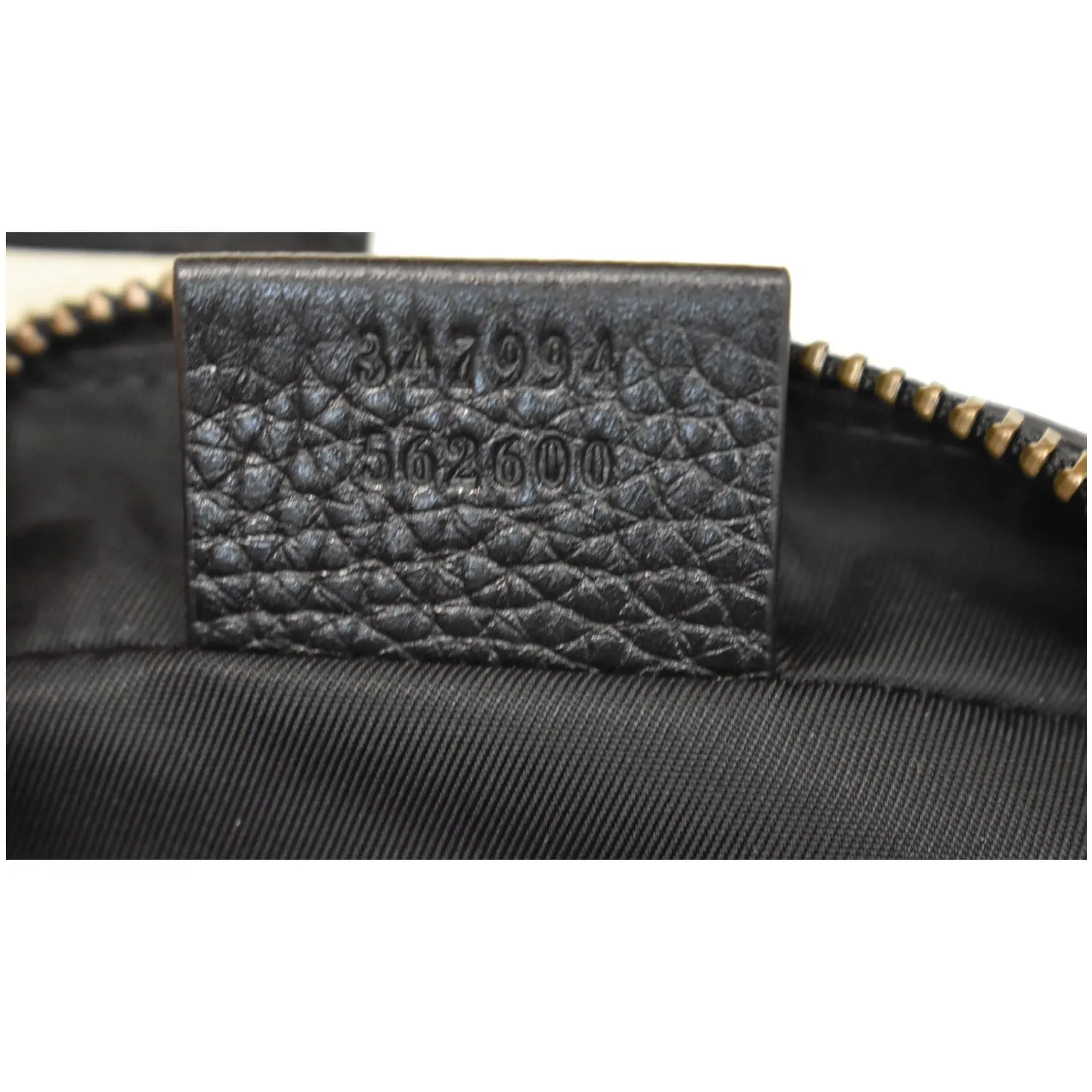 GUCCI Soho Disco Small Pebbled Leather Crossbody Bag Black 347994