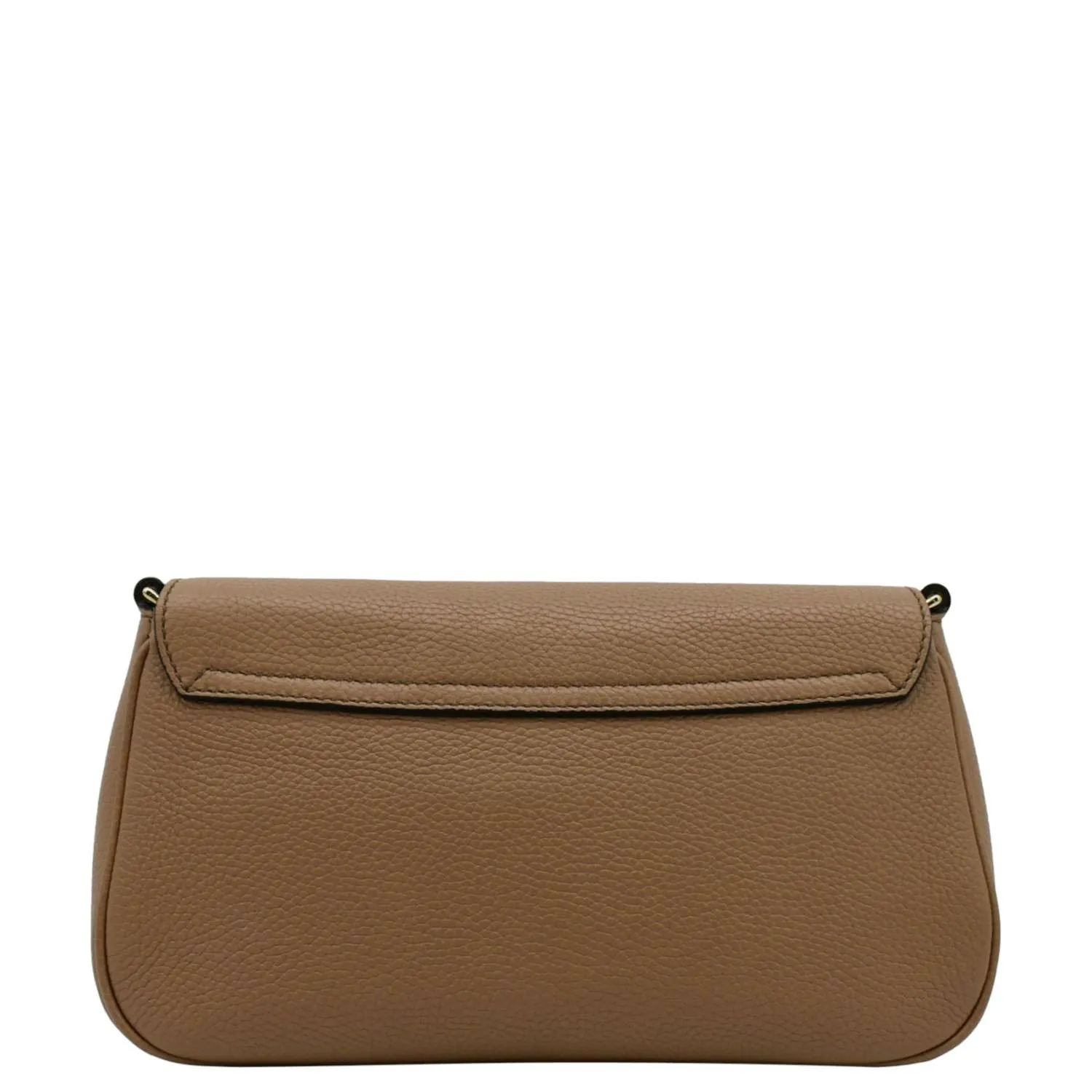 GUCCI Soho GG Flap Leather Chain Crossbody Bag Rose Beige 536224