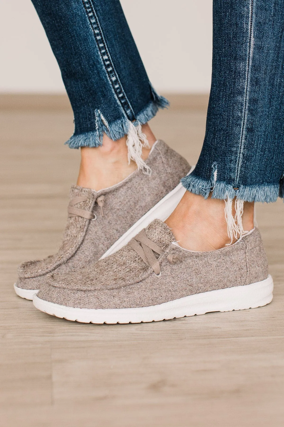 Gypsy Jazz Janice Sneakers- Taupe