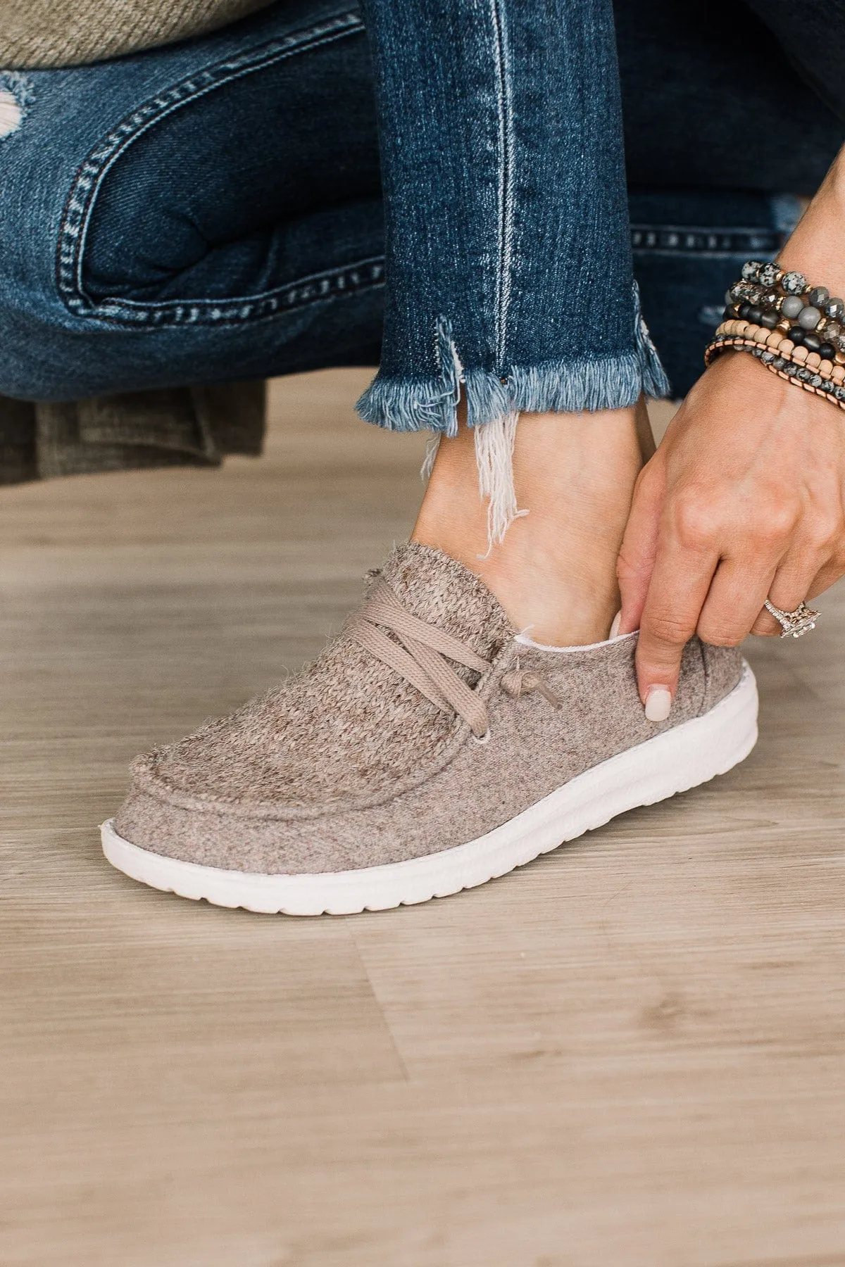 Gypsy Jazz Janice Sneakers- Taupe